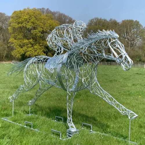 ‘At Full Stretch’ Horse Racing Sculpture