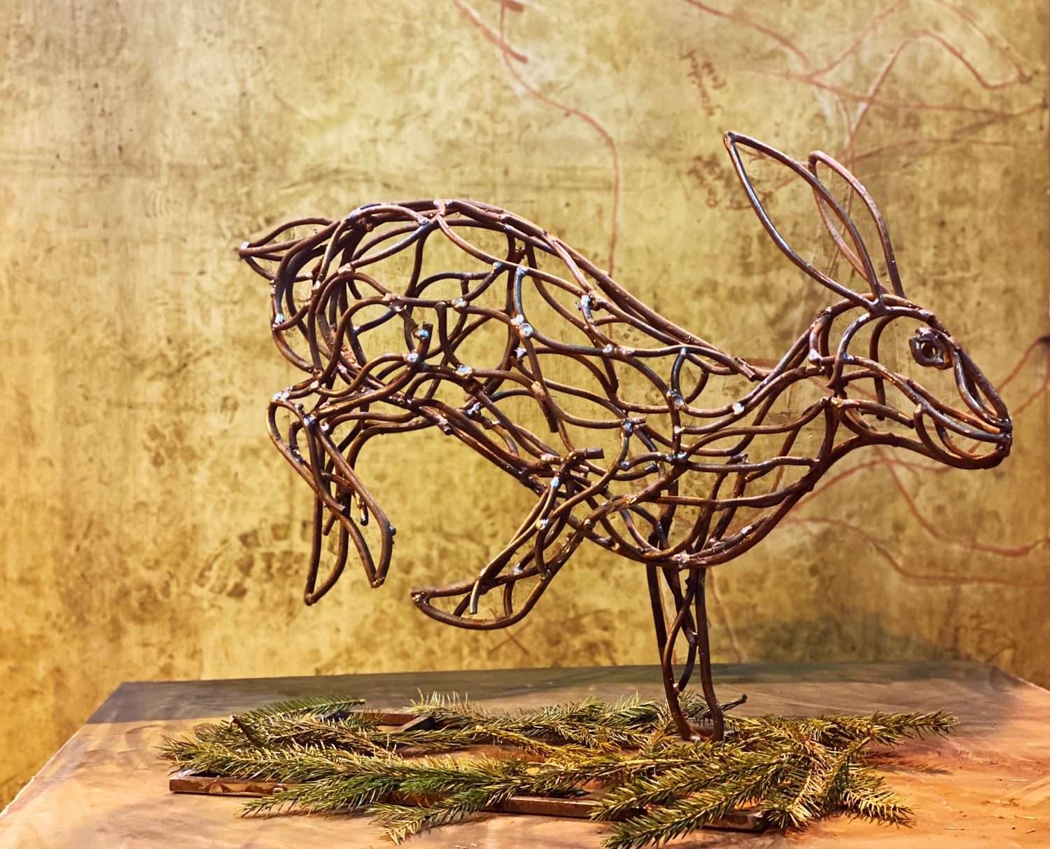 Bolting Hare Close Up Image