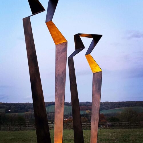 Mother And Child Abstract Sculpture