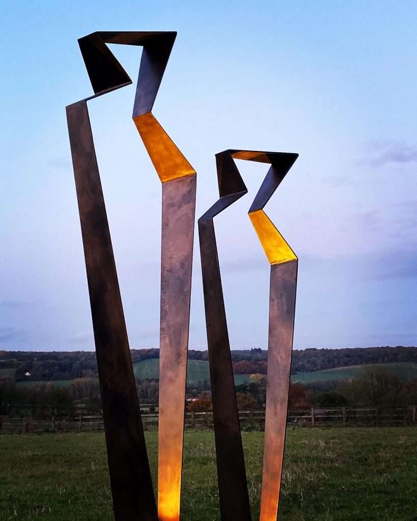 Mother And Child Abstract Sculpture