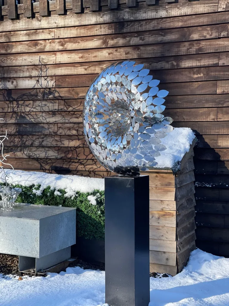 Abstract Sculptures in the Snow