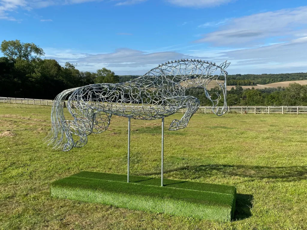 Straight From The Horses Mouth sculpture