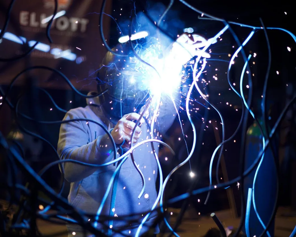 Man Working With Blowtorch