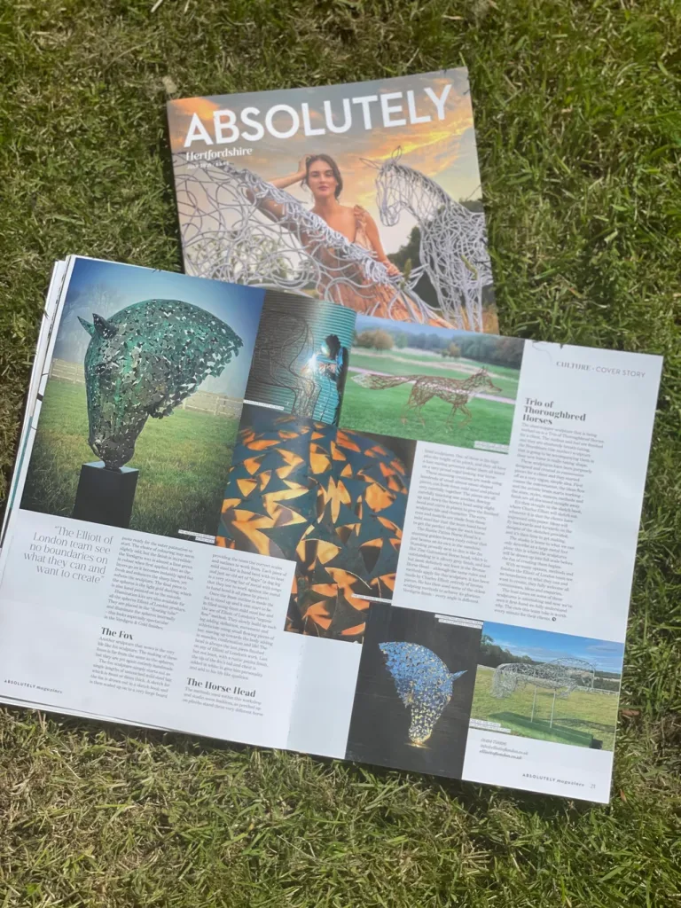 Absolutely Magazine Charles Elliott Sculpture Feature