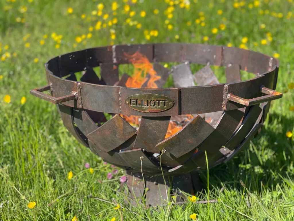 Small Elliott Brass Fire Pit
