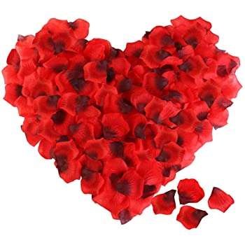 Flower petal heart