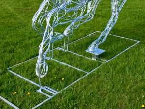 Horse and Jokey Riding Legs And Feet Image