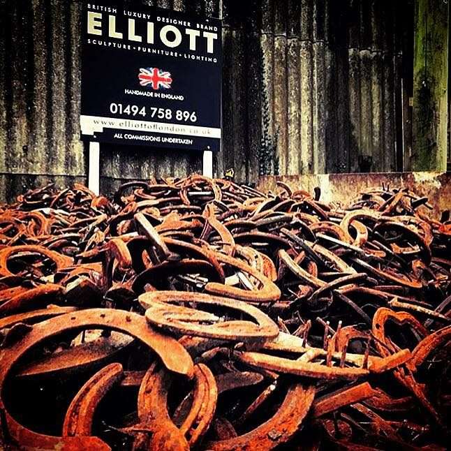 Horseshoes Waiting To Be Added To Sculpture