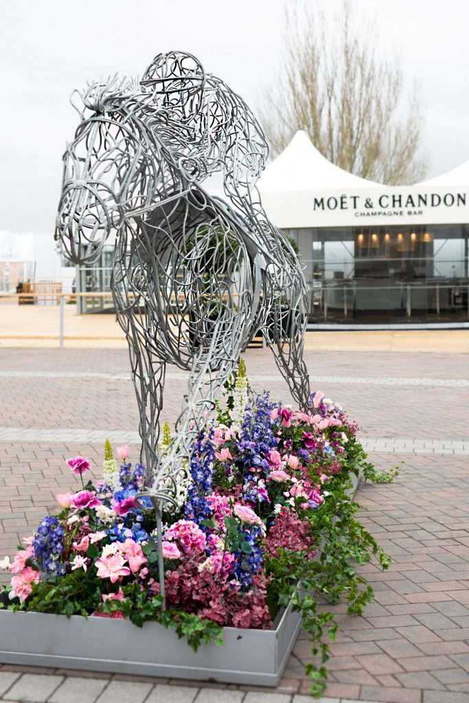 Sculpture of a horse rider 