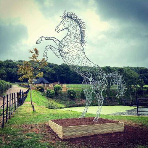 Standing Horse Sculpture