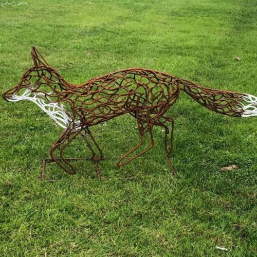 Fox Walking Sculpture