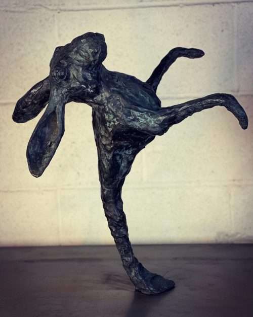 Rabbit sculpture face
