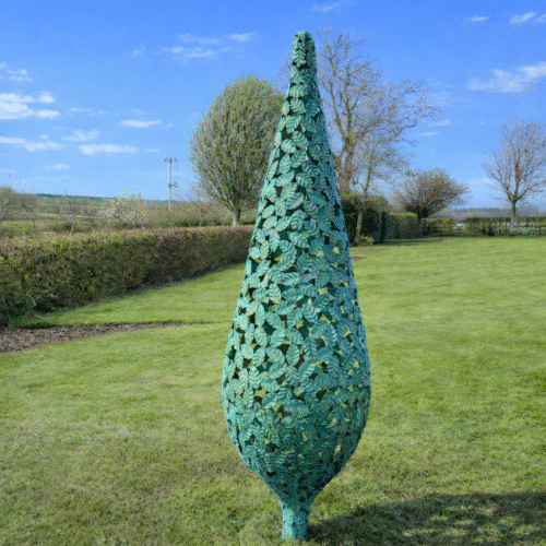 Beech Leaf Seed Sculpture - Bronze, Zinc, Oxidised Steel