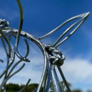 close up of sculpted horse head