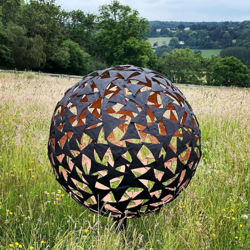 Sphere Sculpture In The Garden