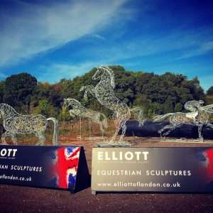 Equestrian sculptures