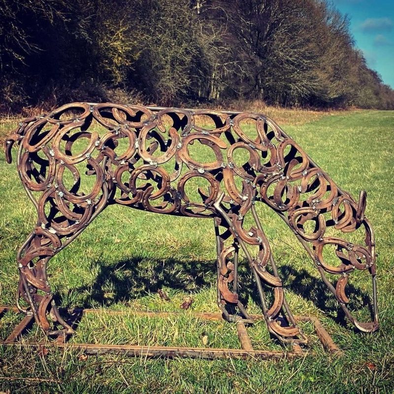 Doe Sculpture Grazing