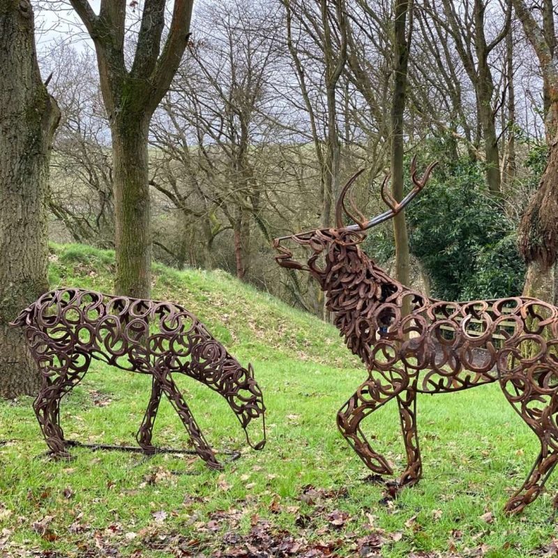 Collection Of Stag and Doe Sculptures