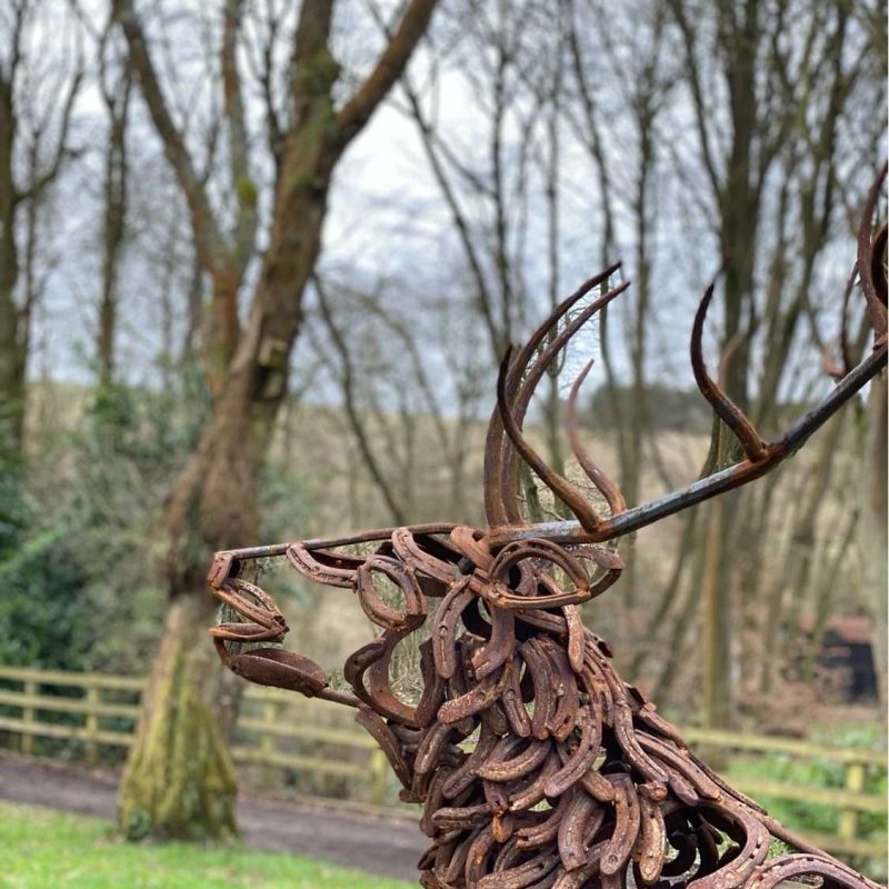 Walking Stag Sculpture