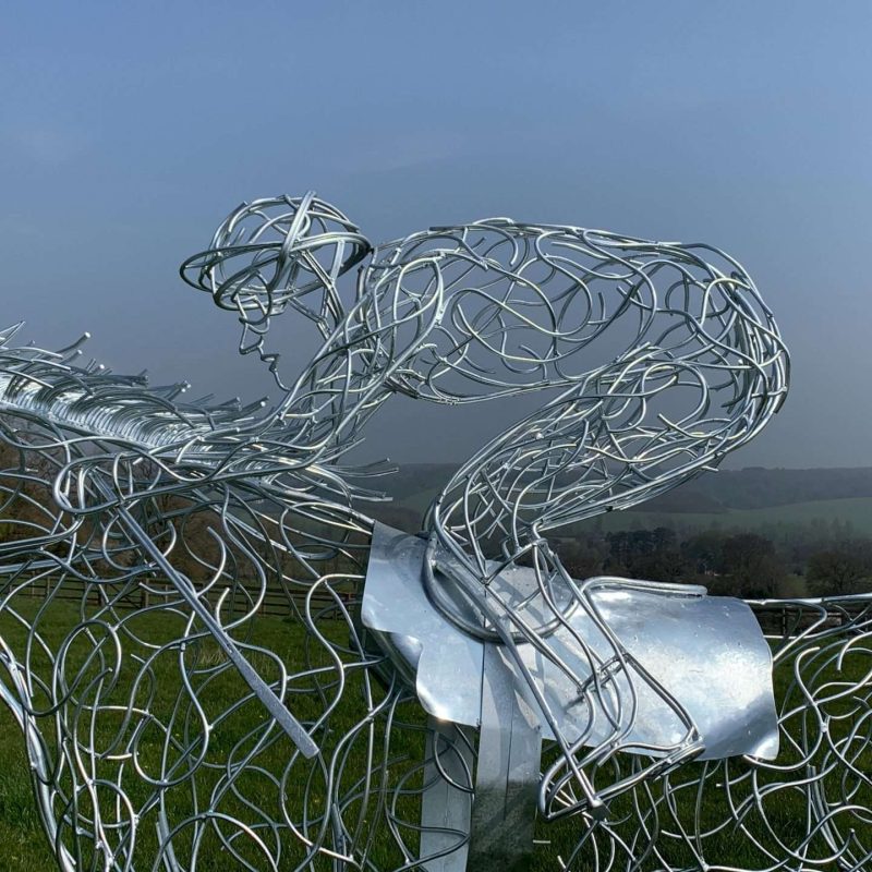 At Full Stretch Horse Sculpture