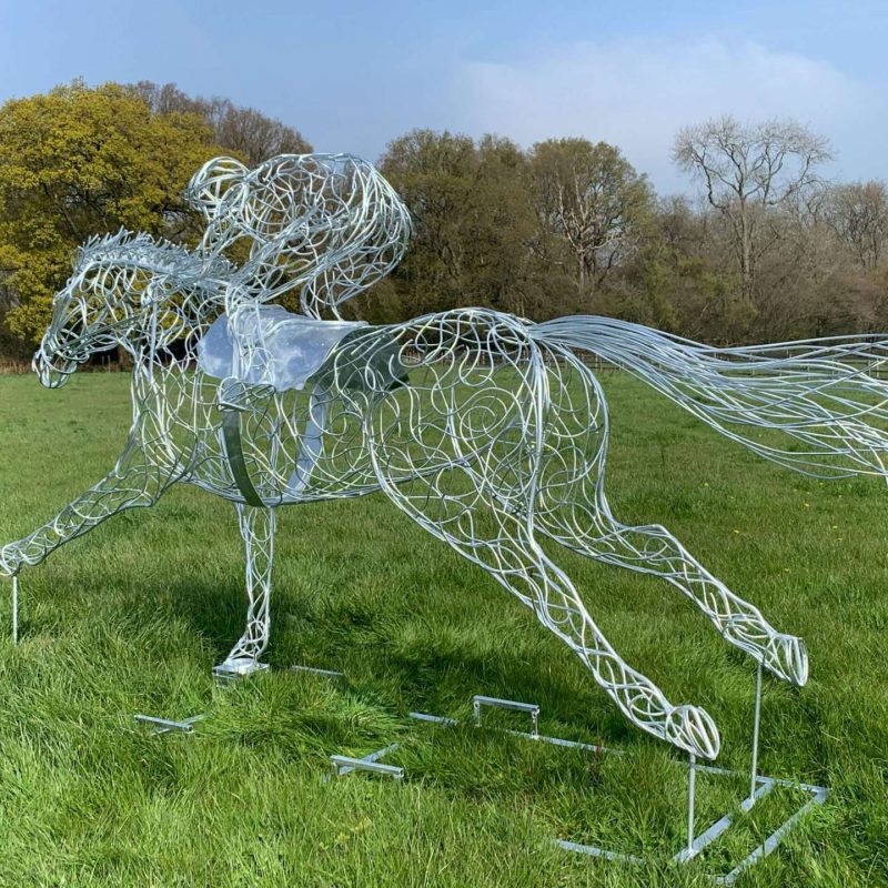 Galvanised At Full Stretch Horse