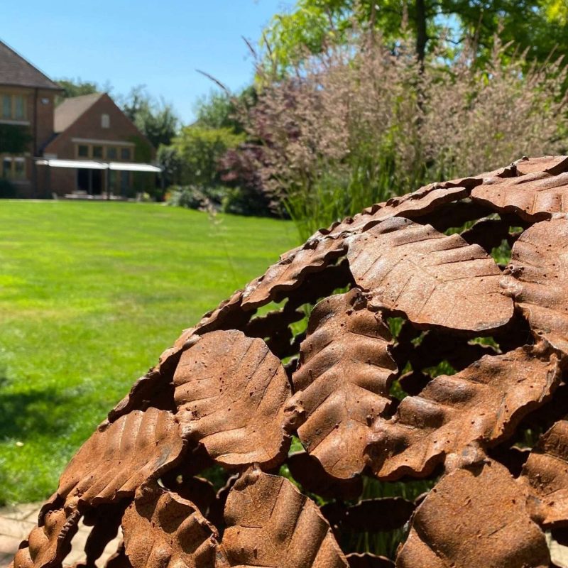 Details Of Beech Leaf Sphere Sculpture