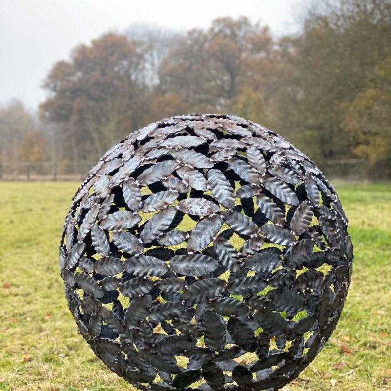 Beech Leaf Sphere Sculpture