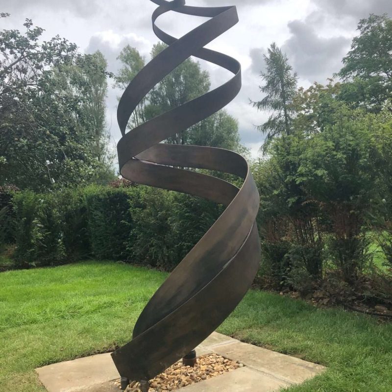 BRONZE PATINA SPIRAL M Gallery Charles Elliott Sculpture