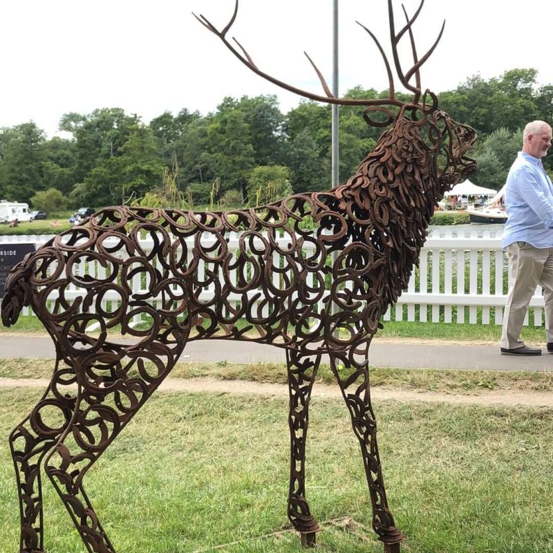 Bellowing Stag Sculpture Walking