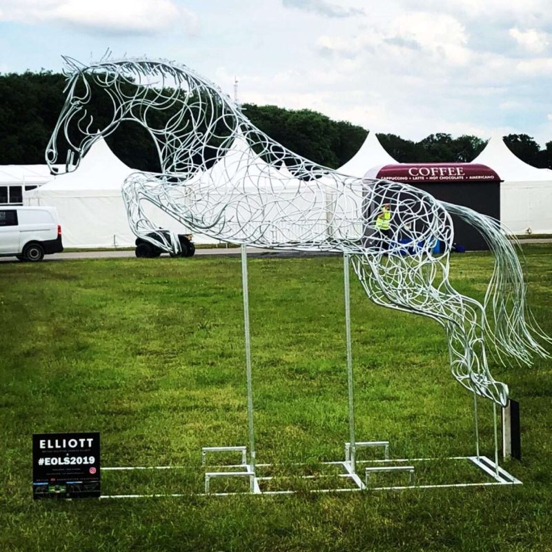 Blue Memory Jumping Horse