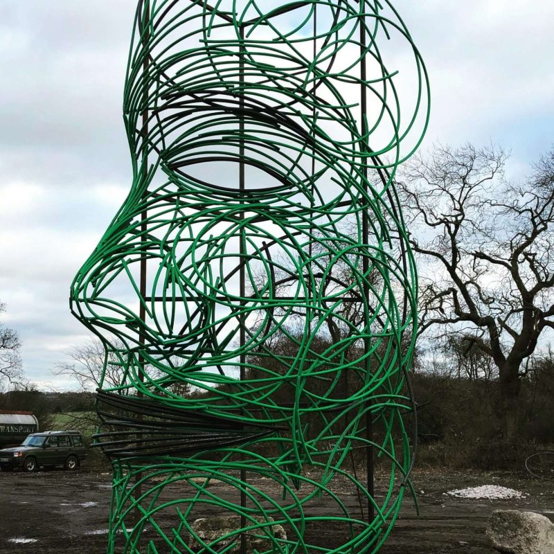 FACING FEARS SCULPTURE FACE SCULPTURE