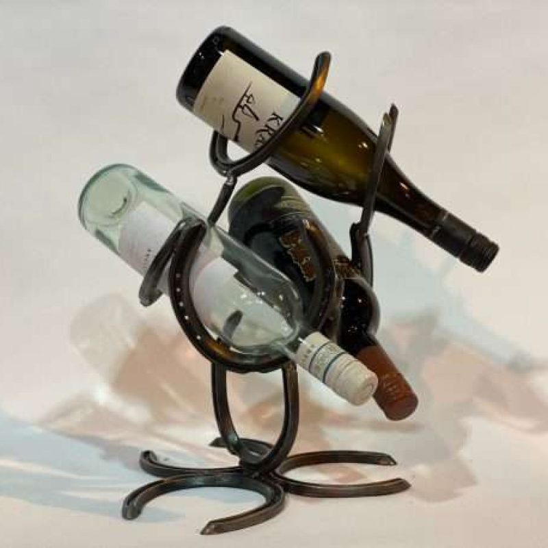 Bottle Horseshoe Wine Rack