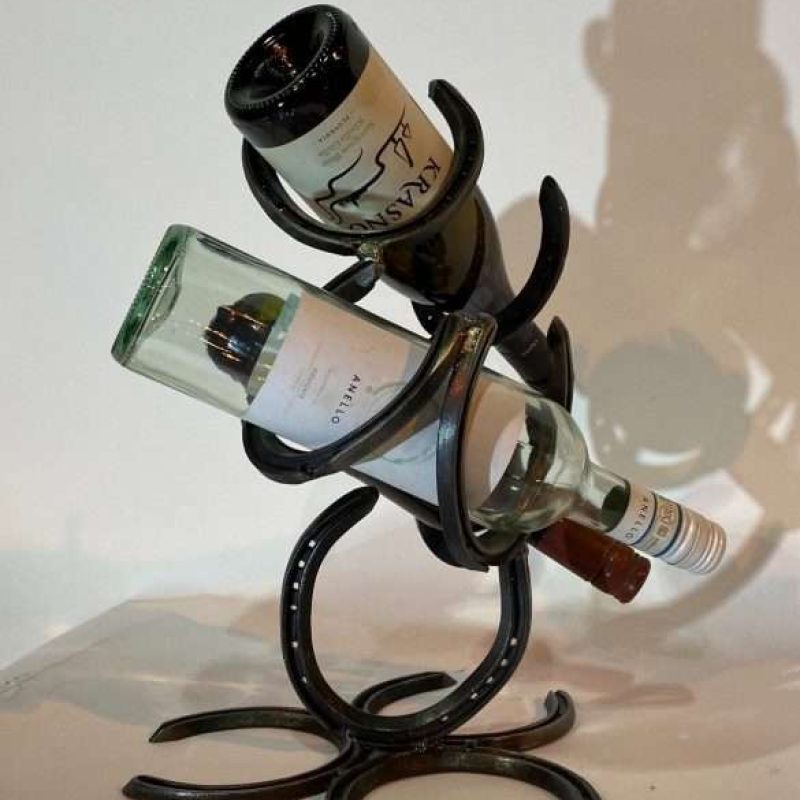 Black Horshoe Wine Rack