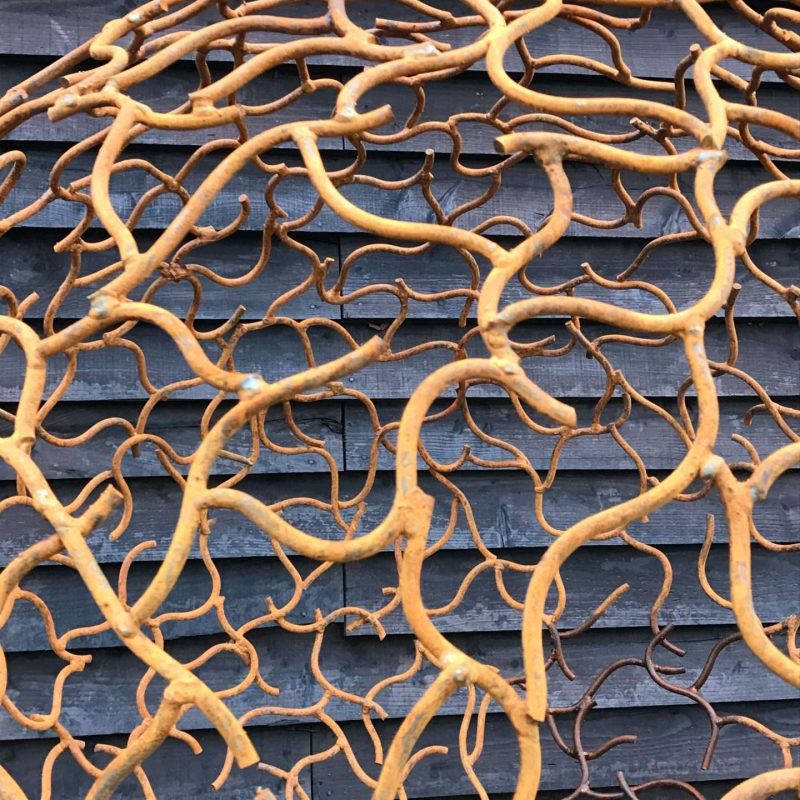 Rustic Sphere Sculpture Close Up