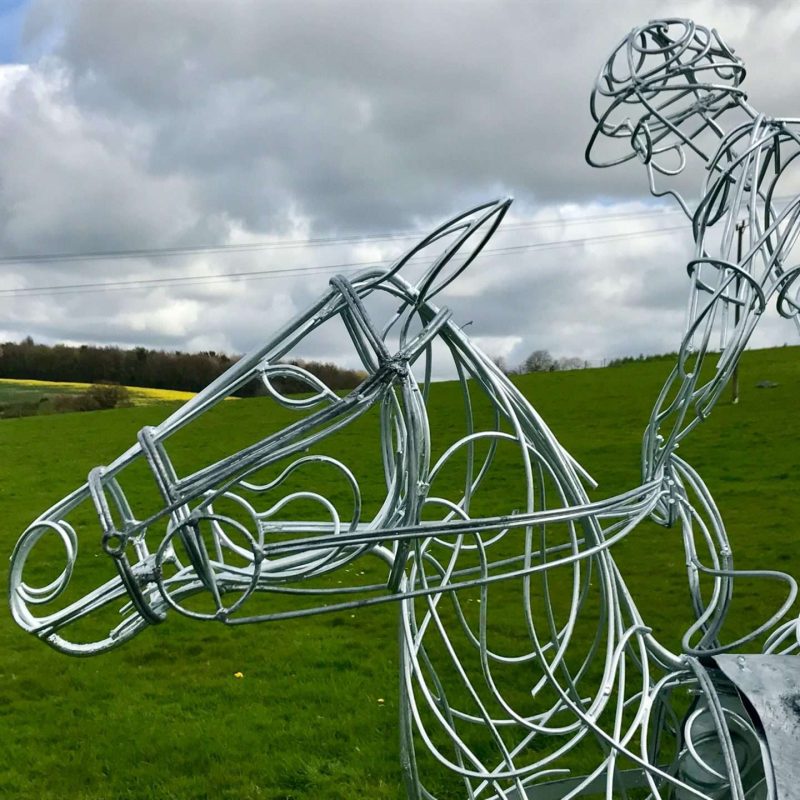 Head Of Polo Pony Sculpture