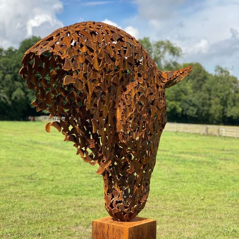 Rustic Horse Head Sculpture