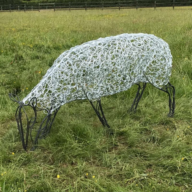 Black Faced Sheep Sculpture