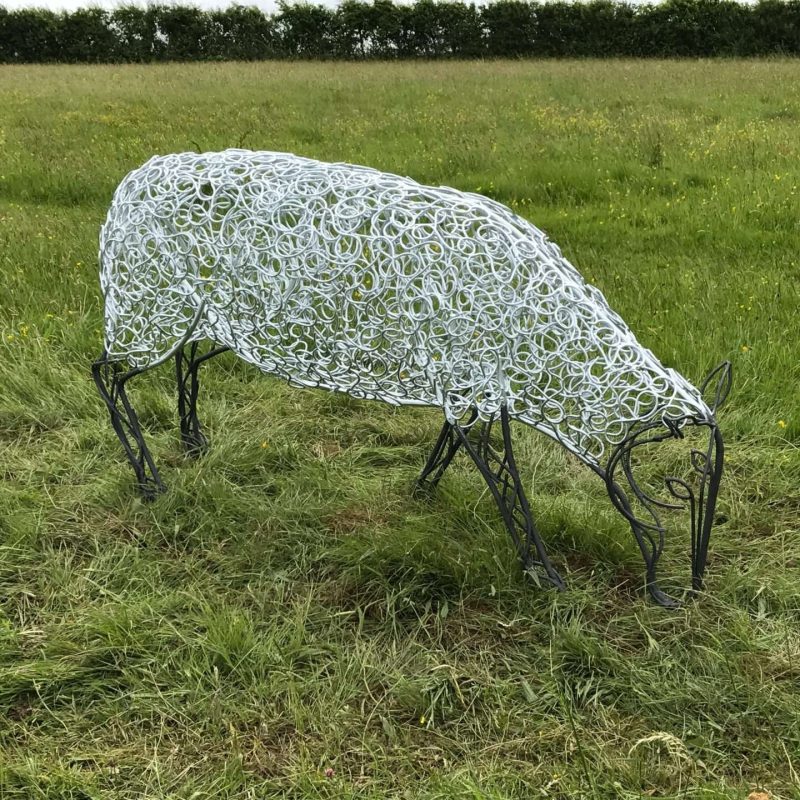 Sheep Sculpture Grazing