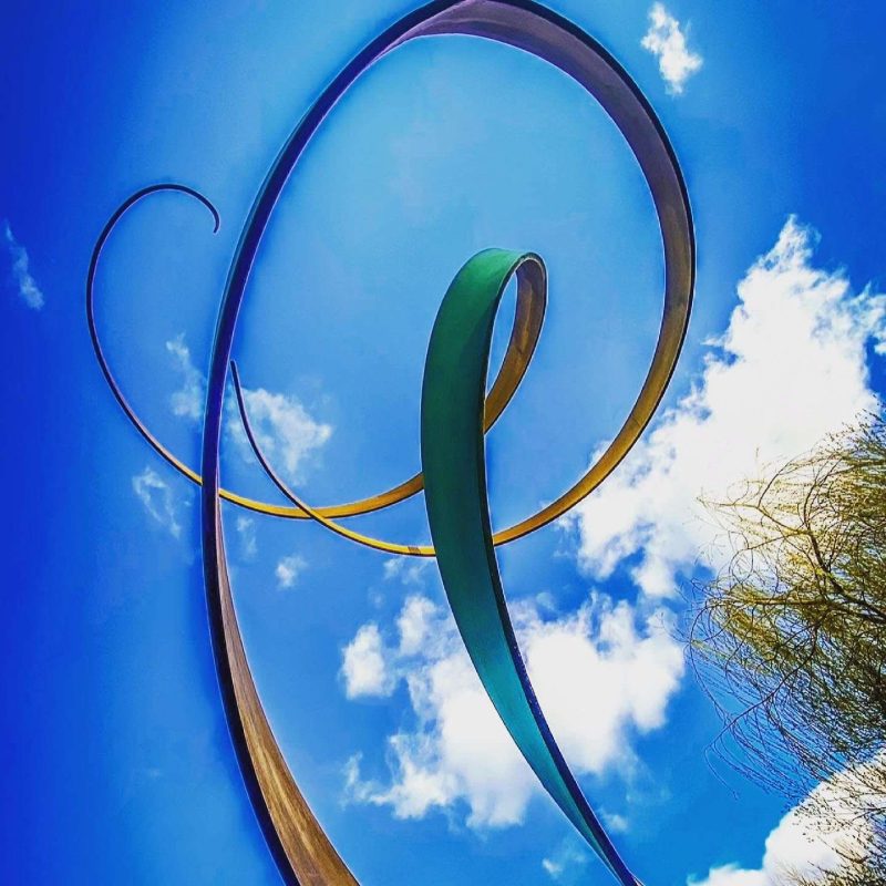 Spiral Abstract Sculpture In The Sky