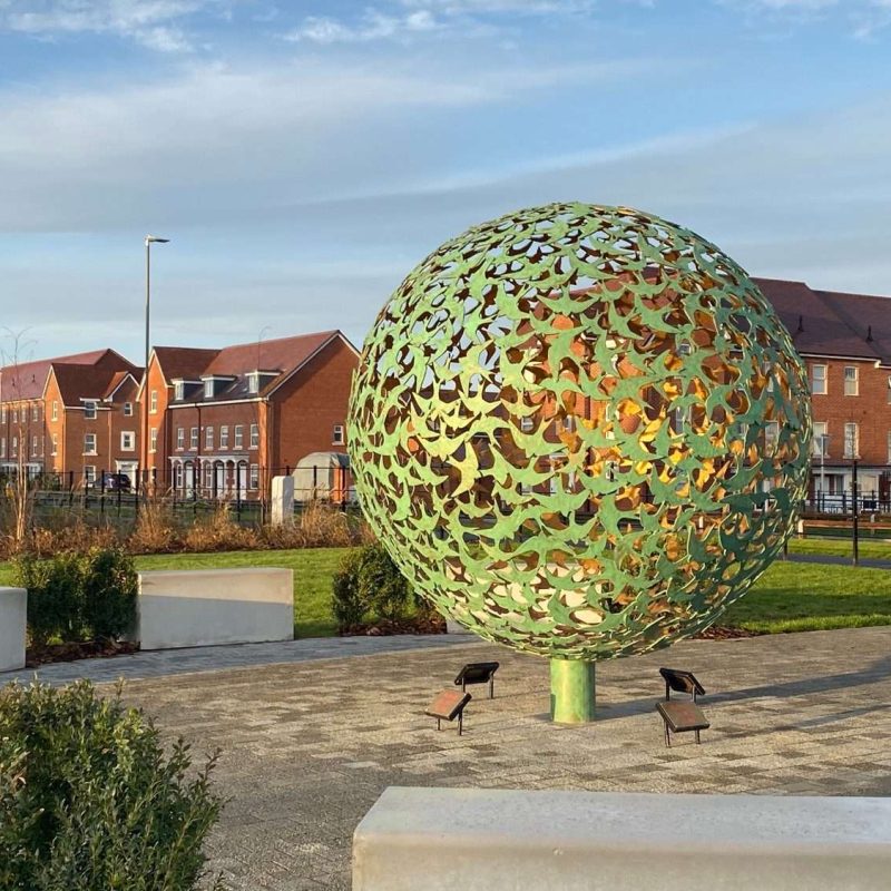 swifts flying sphere sculpture