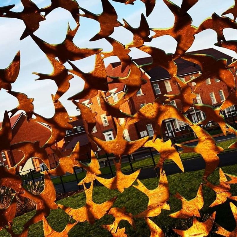 Inside of Swift Sphere Sculpture