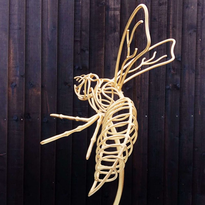 Gold Wasps Sculpture