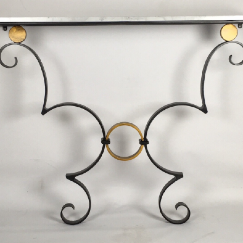 Noir et d'or Console Table