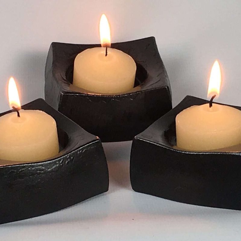 candles in candle holders