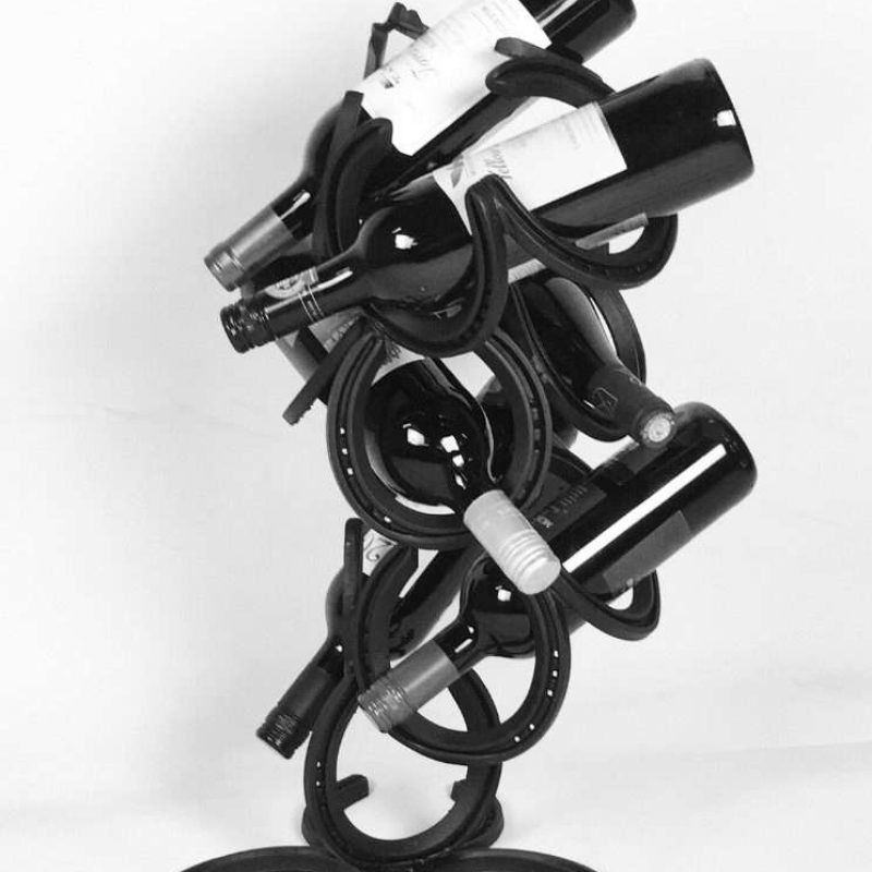 Detailed Horseshoe Wine Bottle Holder