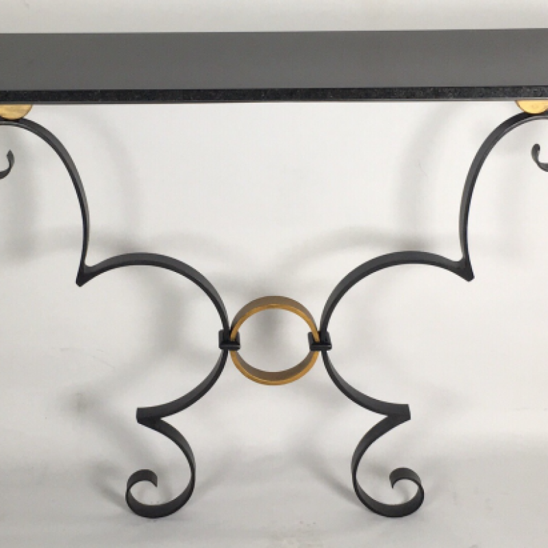 Noir et d'or Console Table