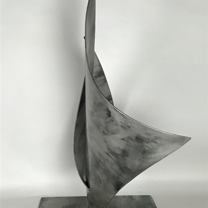 Side Of Metal Sail Sculpture