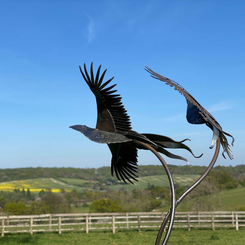 Birds Flying Sculpture