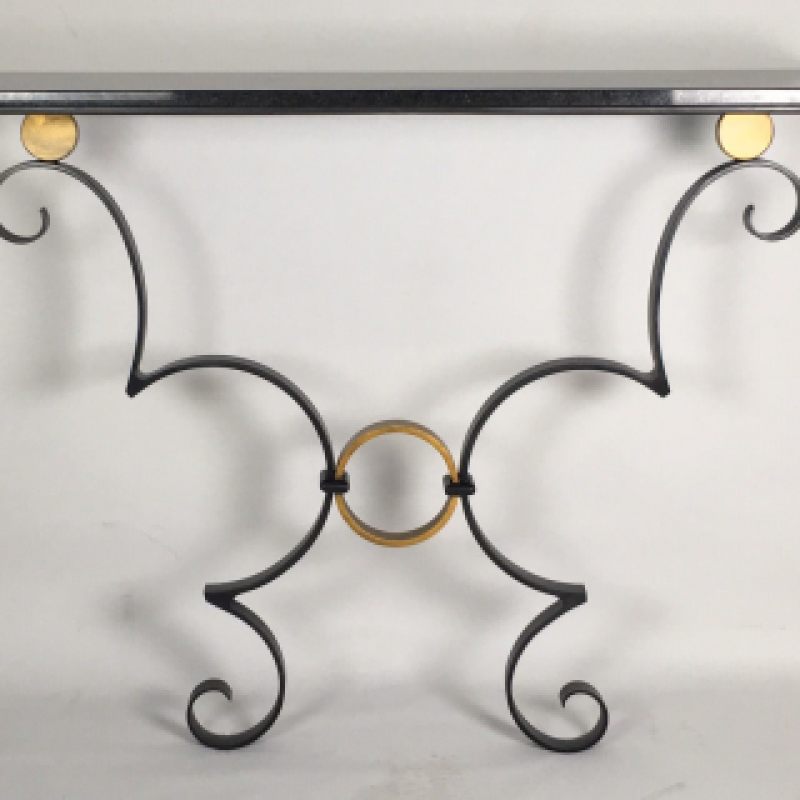 Noir et d'or Console Table