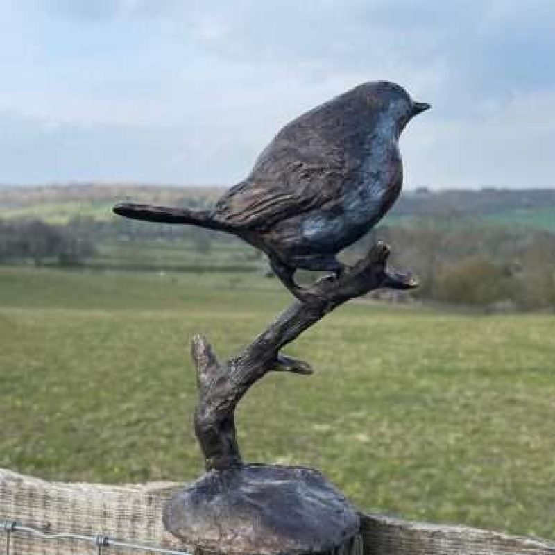 Coloured Red Robin 2021 Sculpture